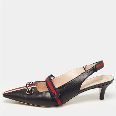 gucci mary jane heel|Gucci horsebit slingback.